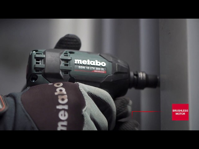 Metabo SSW 18 LTX 300 BL 18V Li-Ion Accu slagmoersleutel body in metaBOX - 300Nm - 1/2