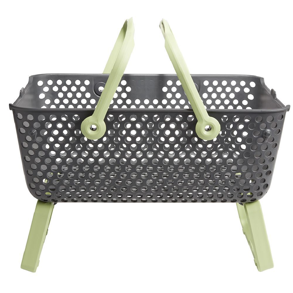 Panier de récolte Kajo 15L gris vert 48x29xH20 cm
