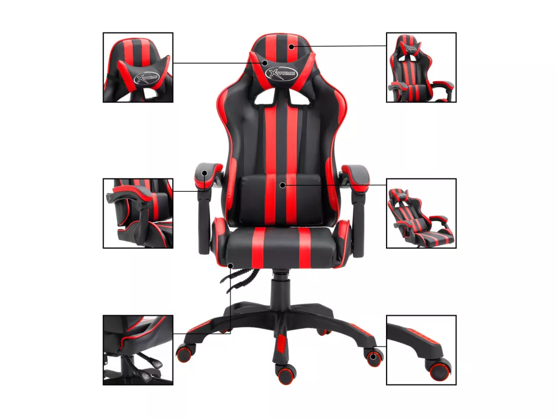 Chaise de jeu Rouge Similicuir