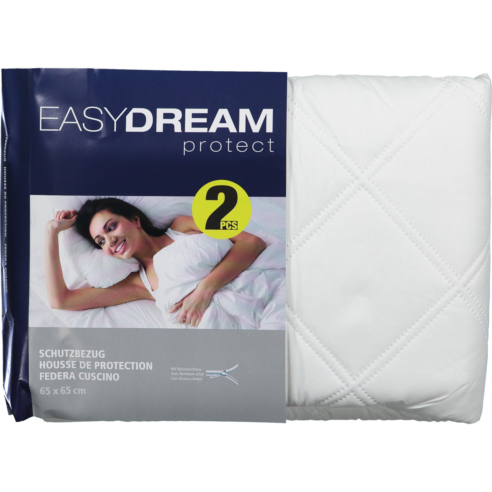 Easy Dream Kissenschutzbezug protect 2er-Set 65x65 Kissenbezug