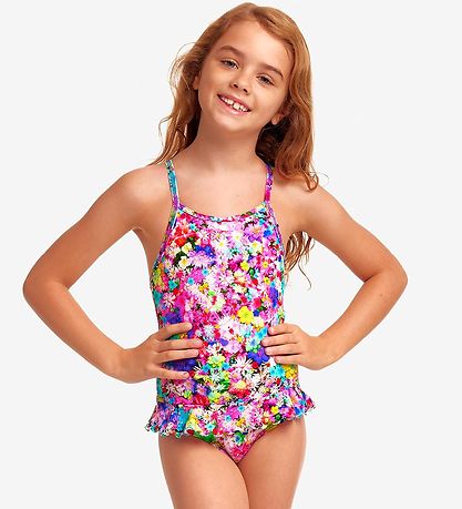 Funkita Badeanzug - UV50+ - Gürtel Frill One - Teil Garden Teil