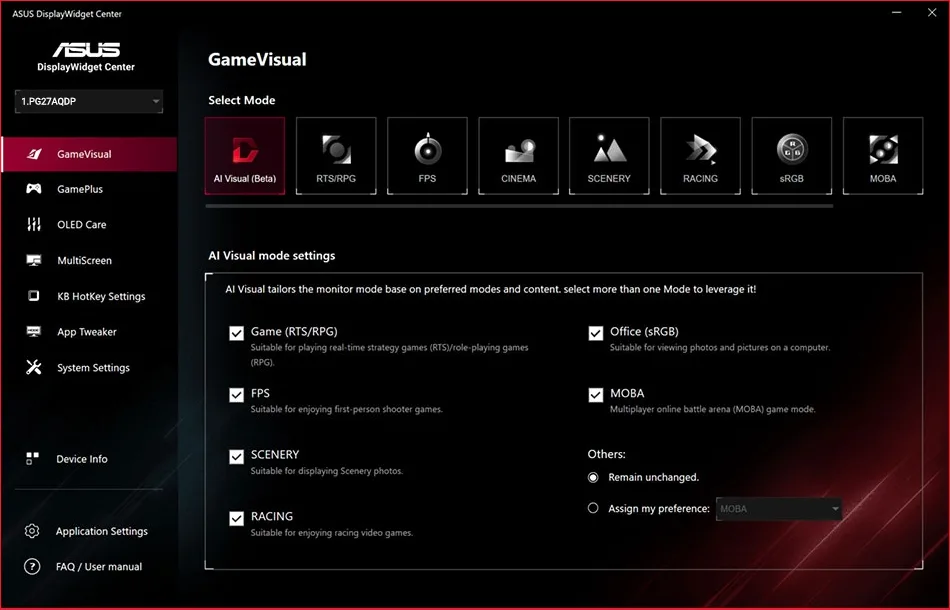 Asus ROG Swift OLED PG27AQDP Écrans gaming