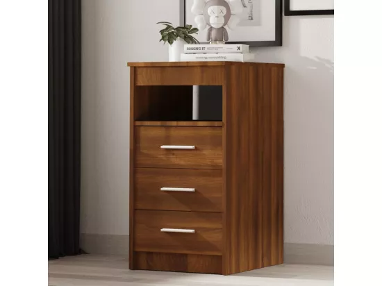 Armoire à tiroirs Chêne marron 40x50x76 cm Bois d'ingénierie