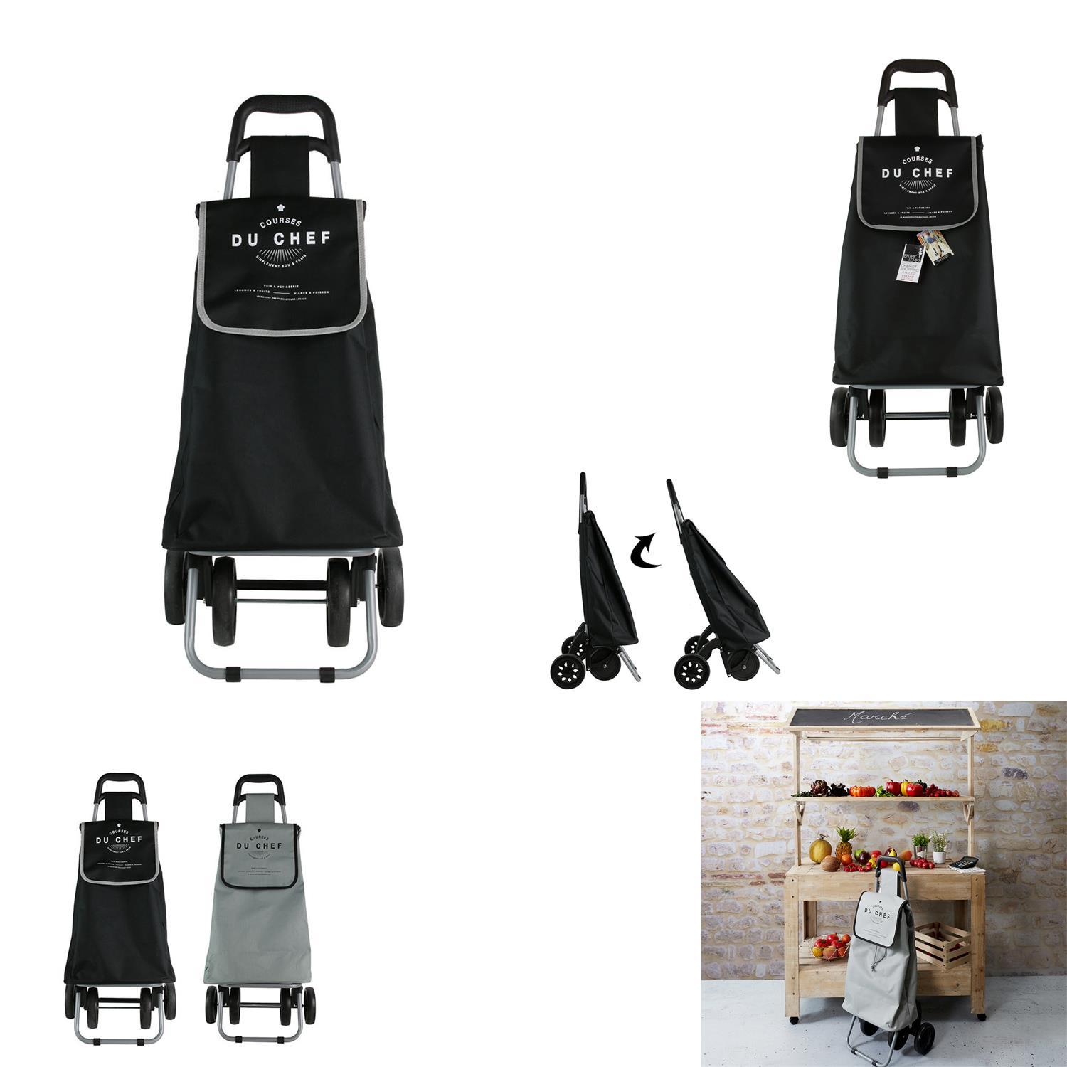CHARIOT SHOPPING 4 ROUES POLYESTER