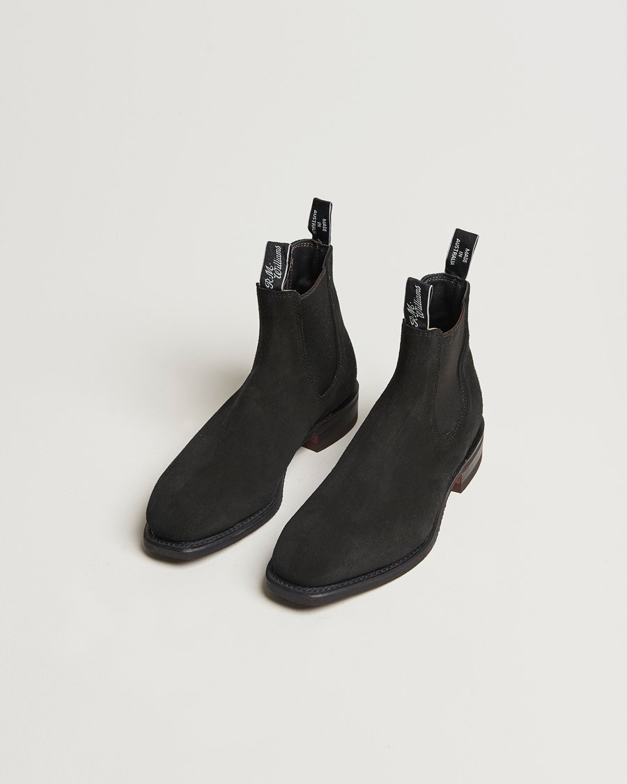 R.M.Williams Comfort Craftsman G Boot Black Suede