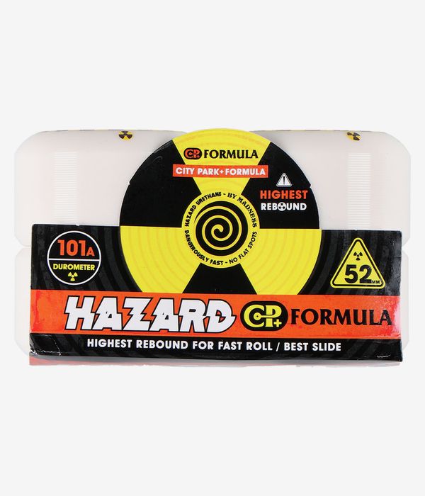 Madness Hazard Sign CP Conical Surelock Rollen (white) 52mm 101A 4er Pack