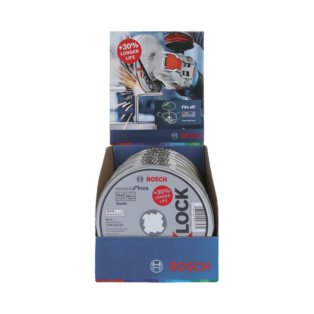 10 Stk. Bosch Trennscheibe X-LOCK 125 x 1 x 22.23 mm