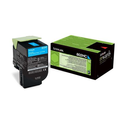 Lexmark 802H - cyan - cartouche laser d'origine