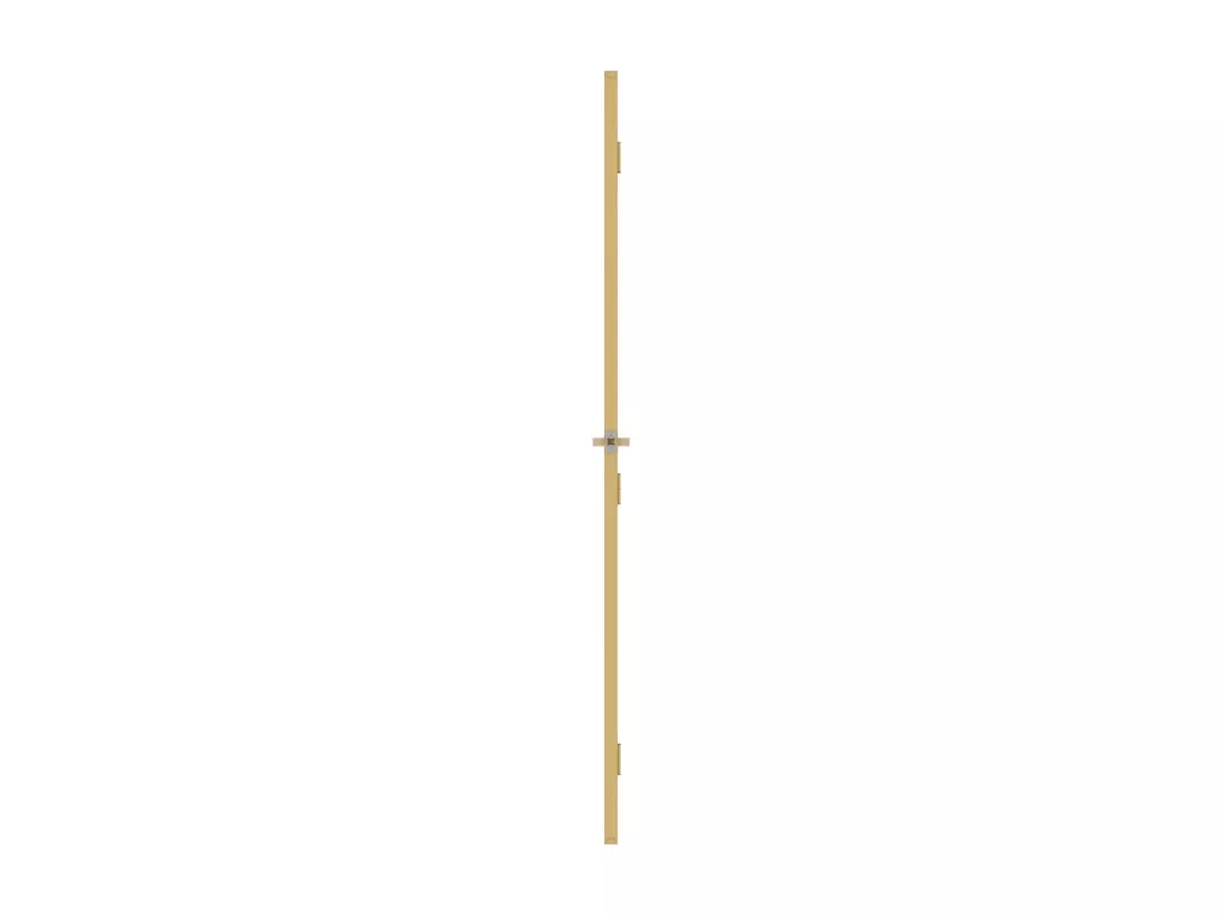 Porte intérieure mince doré 93x201,5 cm verre trempé aluminium