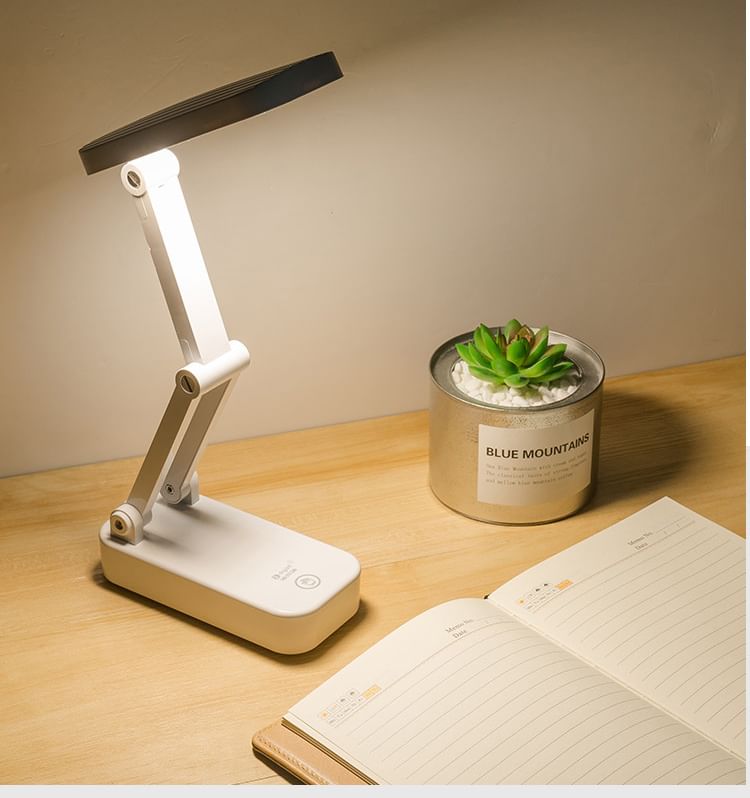 HOMTEC - USB oplaadbare opvouwbare bureauleeslamp