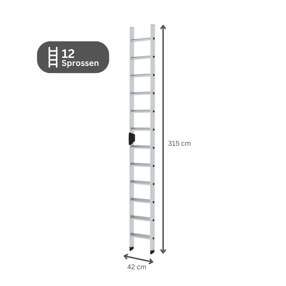 PROREGAL Trapladder zonder dwarsbalk 12 treden