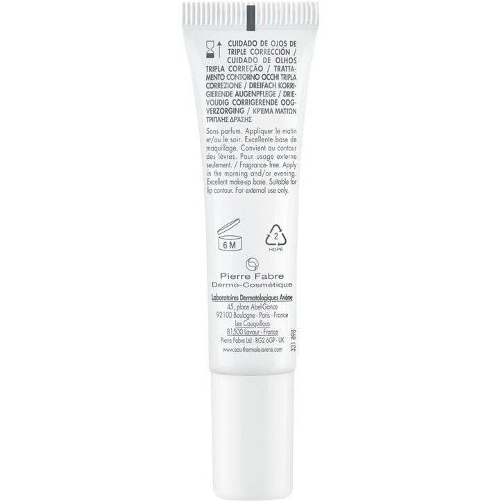 Soin regard triple correction Avène Hyaluron Activ B3 - Tube de 15 ml