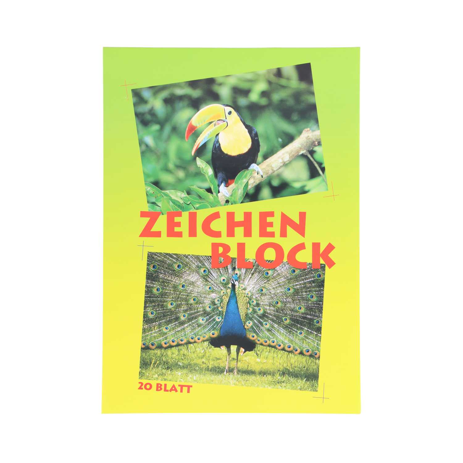 Mal- und Zeichenblock A4 20 Blatt 80g