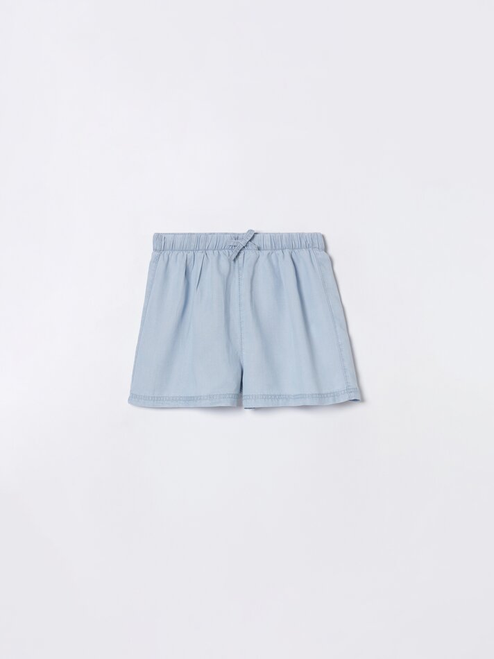 Shorts jeans leves - Azul claro