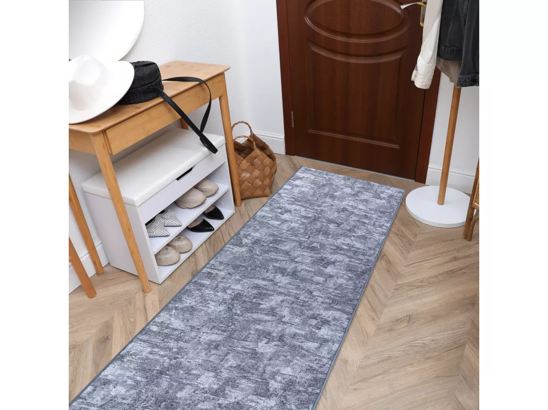 Tapis de couloir SOLID gris 90 BÉTON 150x330 cm