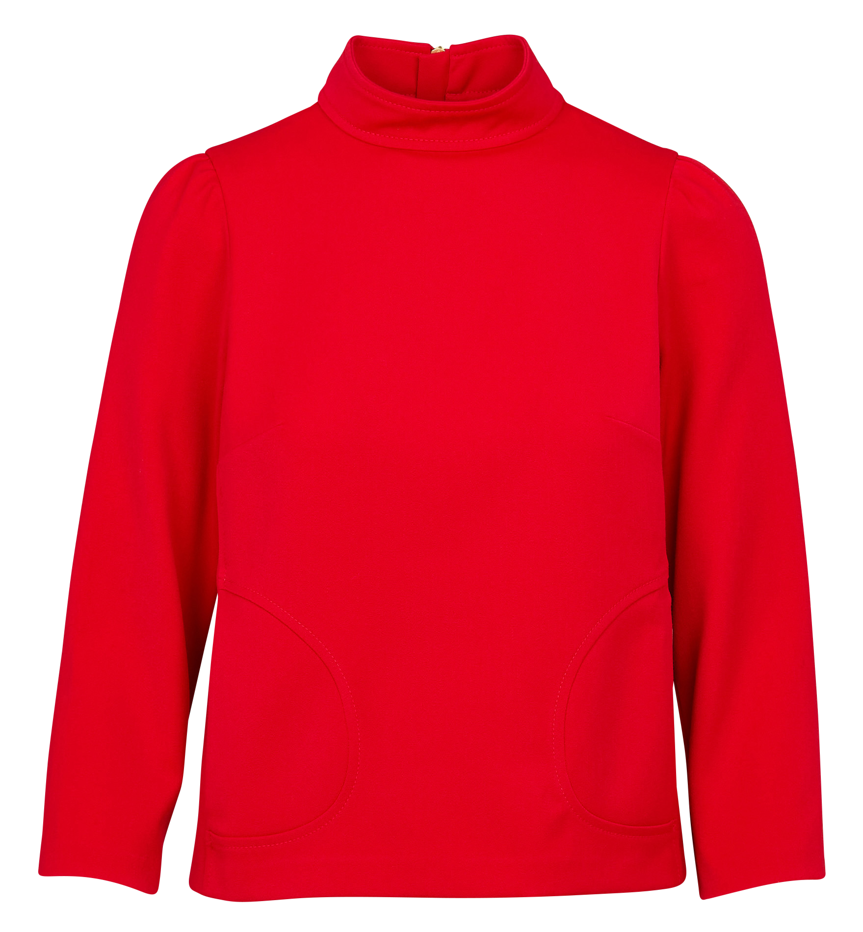 COON - Top droit col montant | Rouge
