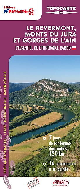 FFRP - TOPOCARTE LE REVERMONT MONTS DU JURA