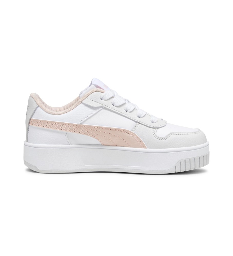 Tênis Puma Carina Street de couro, branco