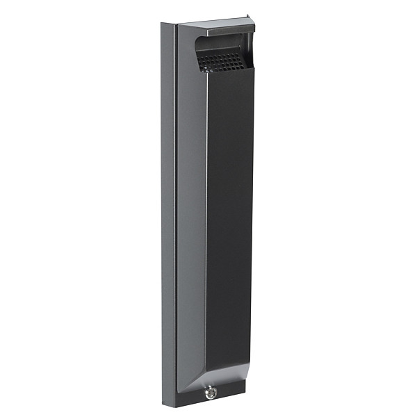 Cendrier 3l mural arkea extrême avec serrure - gris manganèse