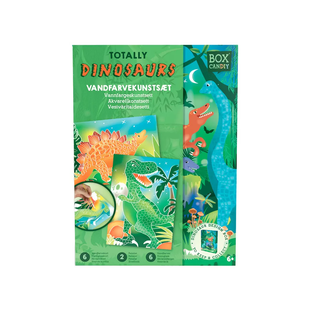 BOX CANDIY Watercolor Art - Totally Dinosaurs - 1 stk
