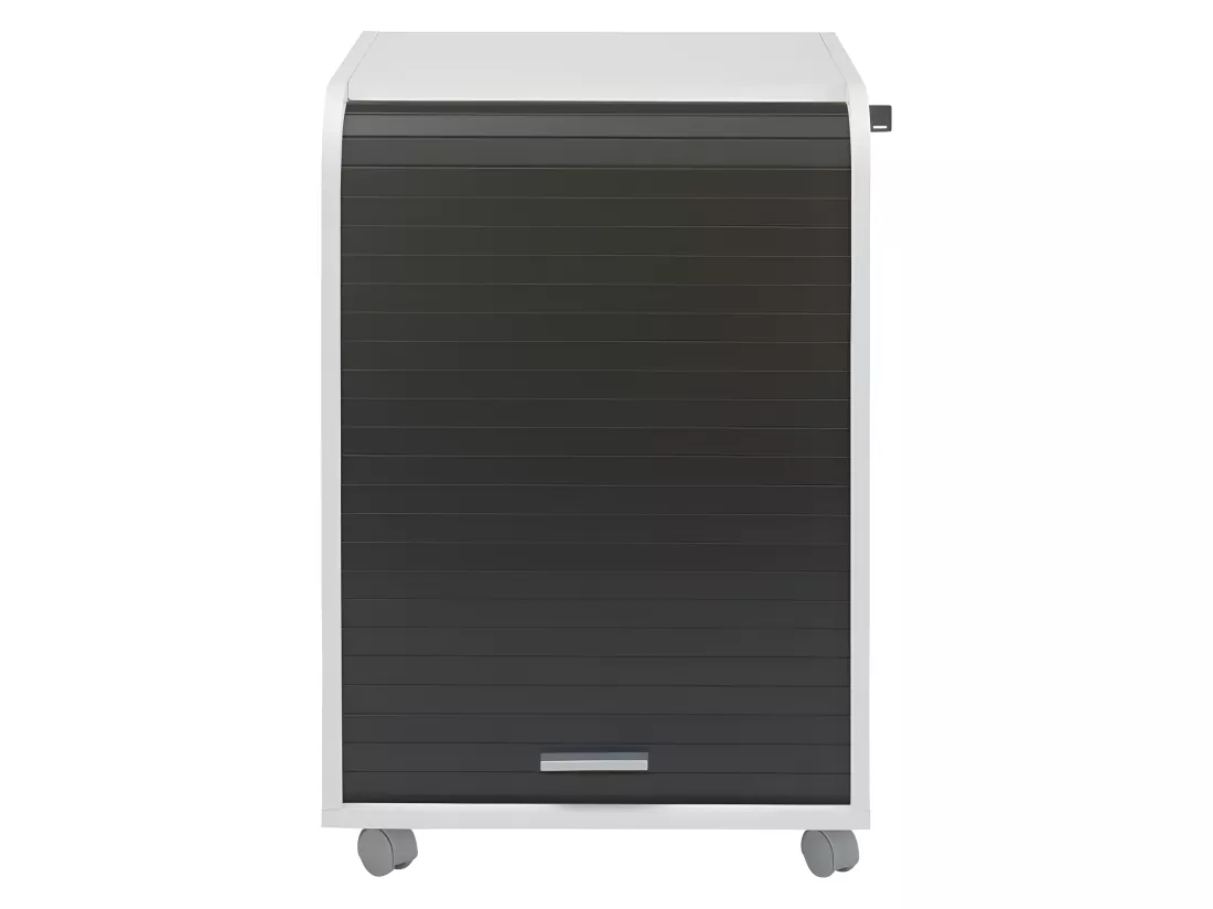 Caisson de Bureau Blanc Bicolore - Coloris: Noir