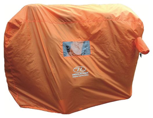 Tente d'urgence Highlander Abri de survie d'urgence 4-5 personnes-Orange