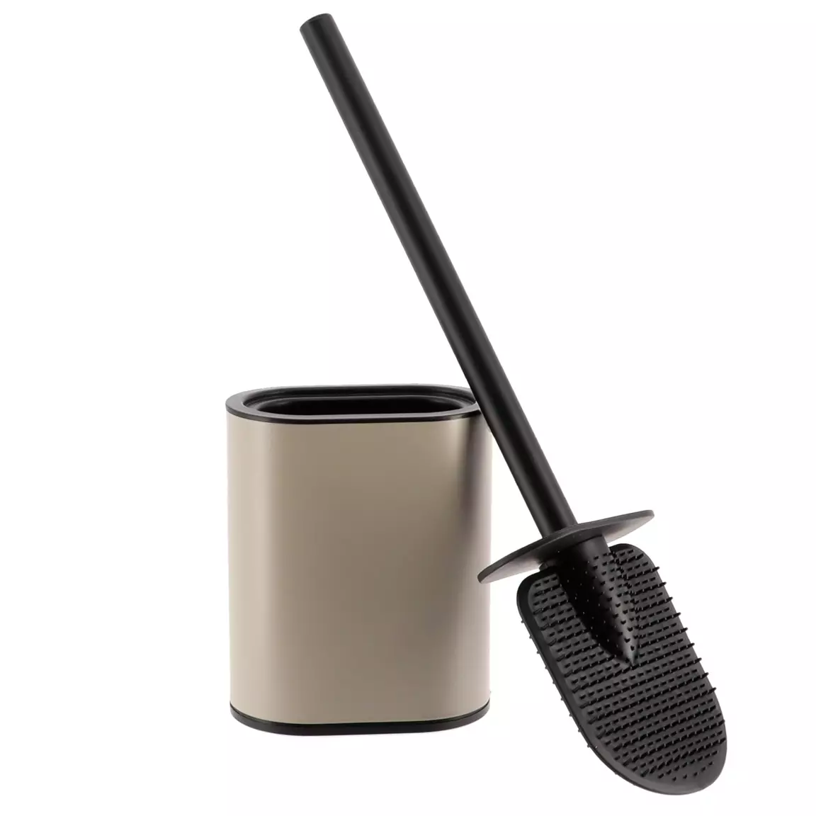 Brosse WC à tête plate Black Line Ficelle/Noir