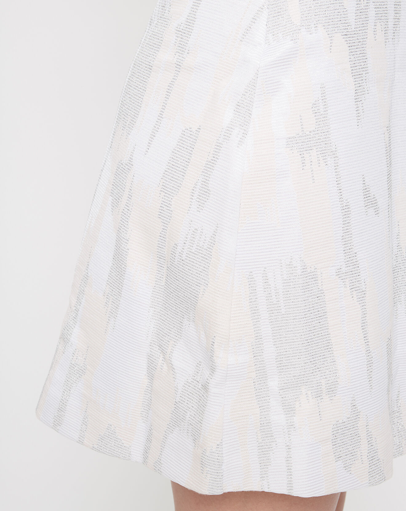 Wolford Jupe Camouflage imprimée rose pâle/blanc/argenté