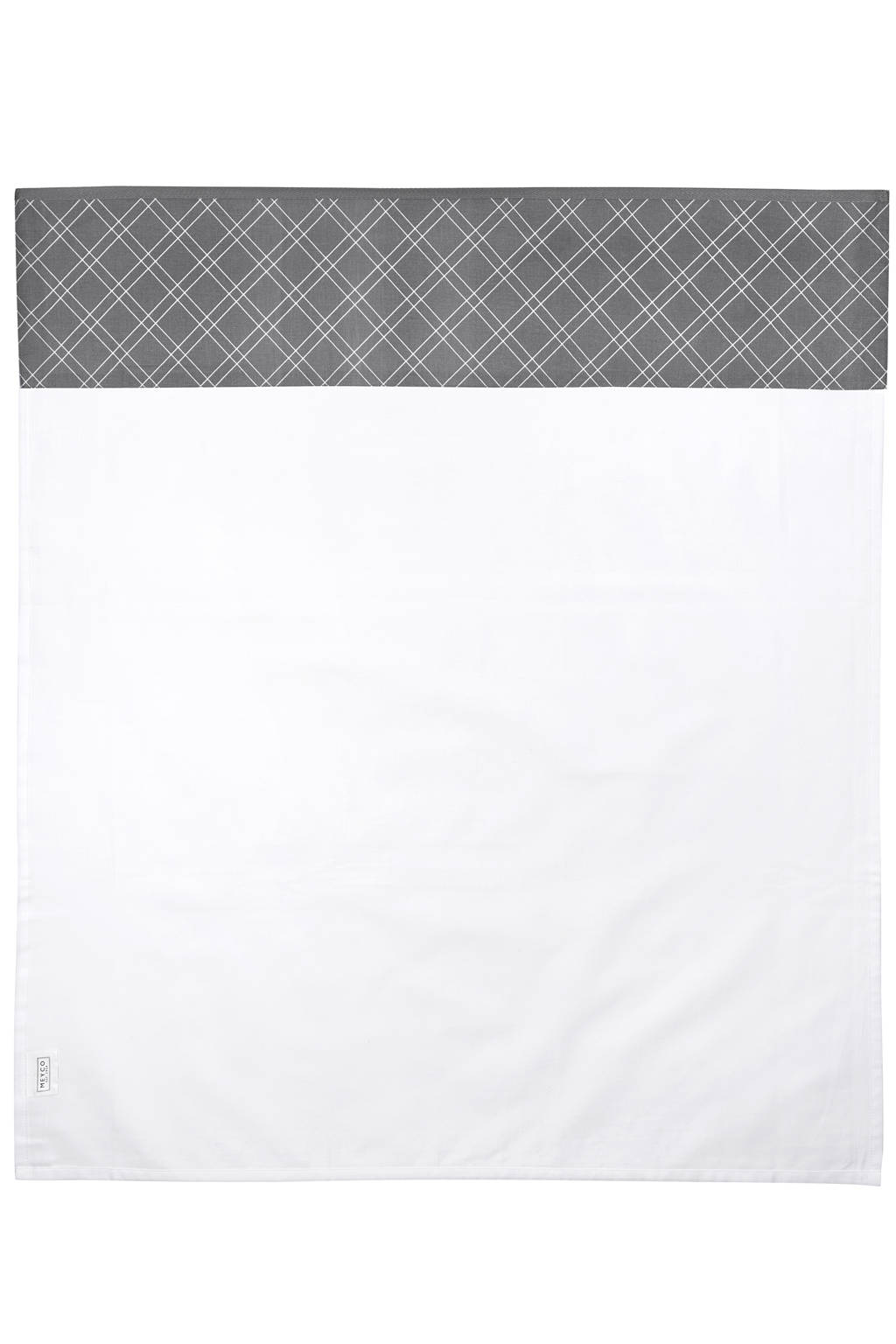baby wieglaken Double diamond 75x100 cm grijs