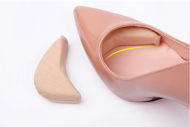 (1 Paar) Ultraweiche Schaumstoff Zehen Einlage Anti-Rutsch / Massage Einlagen für High Heels - Nude