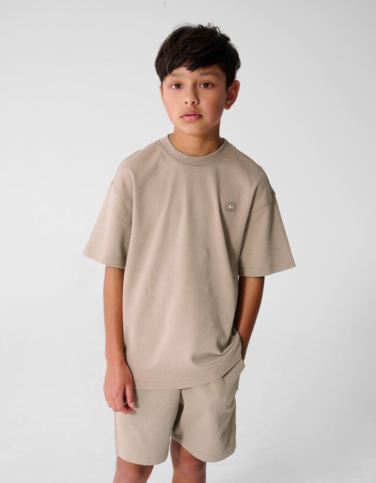 Spark Washed T-shirt Taupe
