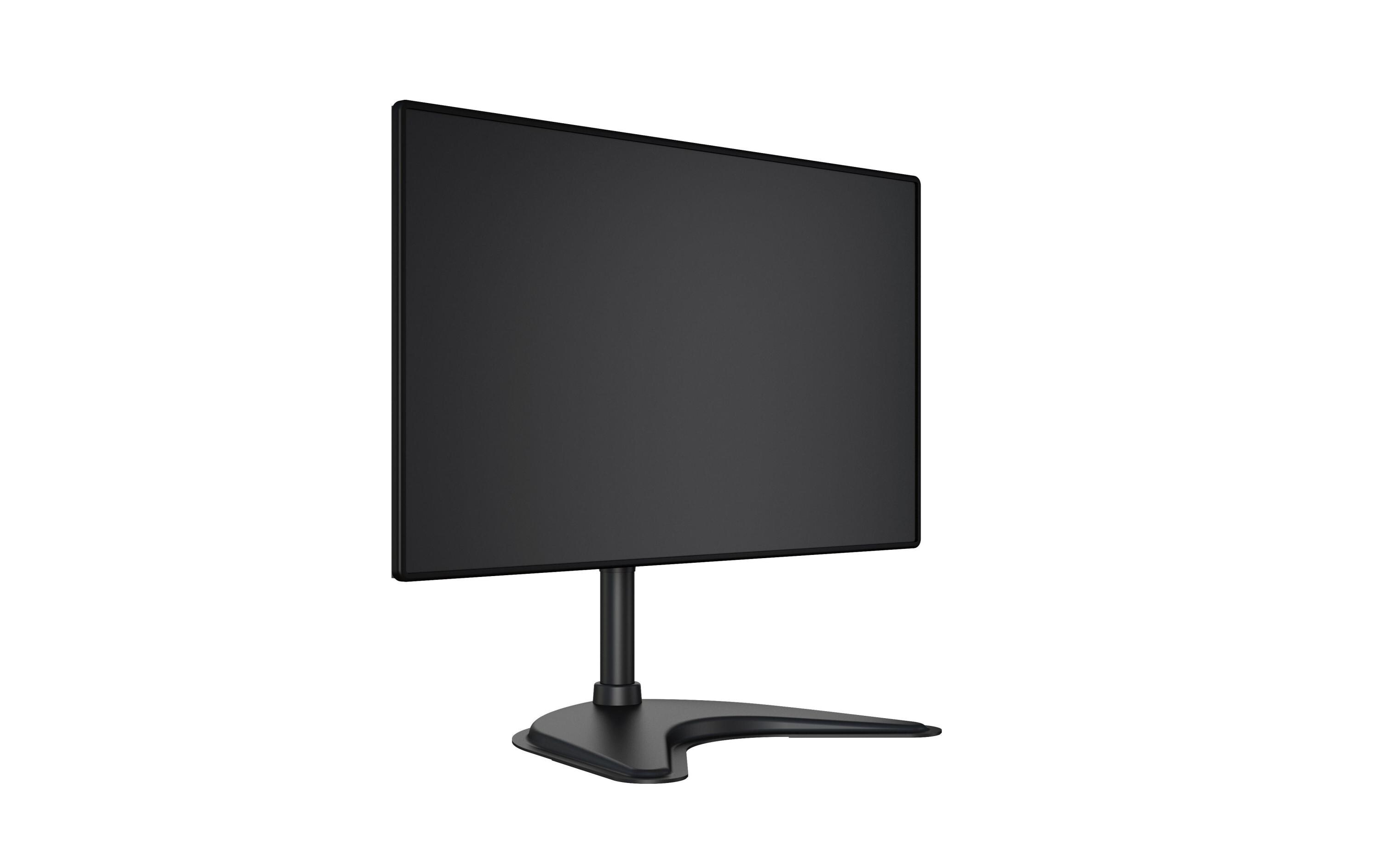 Monitor-Standfuss Basic Single bis 10 kg – SchwarzDeskmount