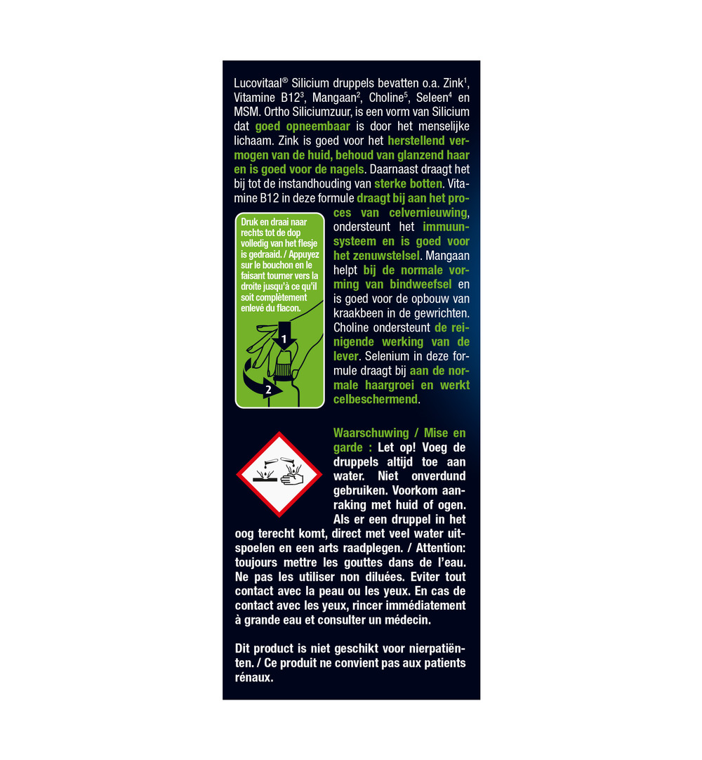 Lucovitaal Silicium Druppels (30 ml)