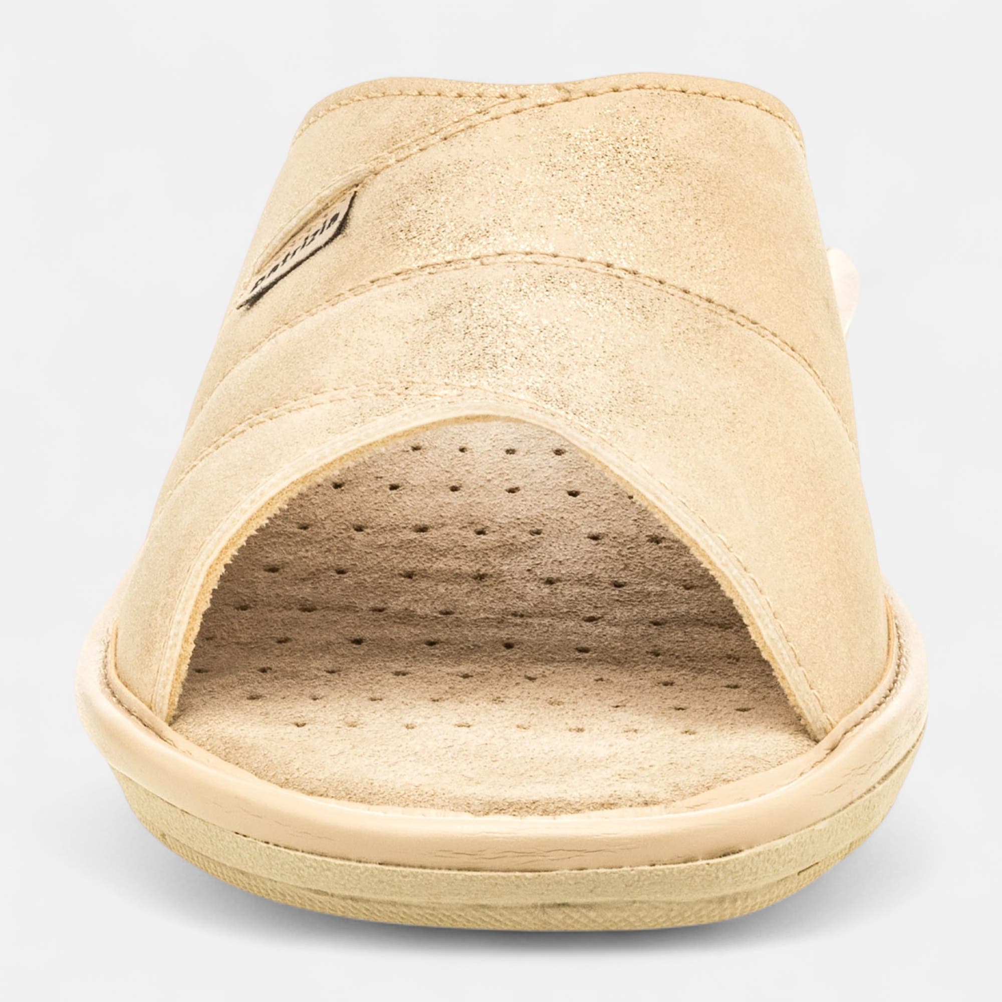 Pantoufles mules Femme or
