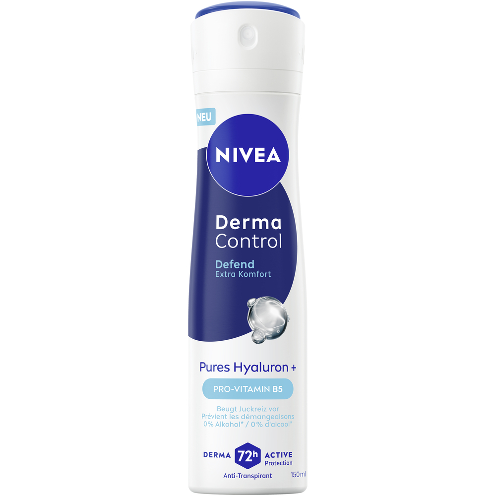 Nivea Deo Derma Control Defend<br>150 ml, Aerosol Spray, Spray, Female