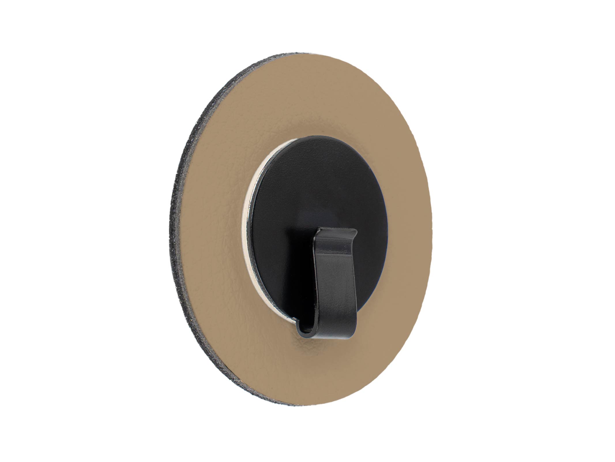 Silwy Clever Black magneet haak met beige pad