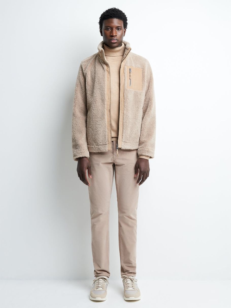Blouson col montant uni