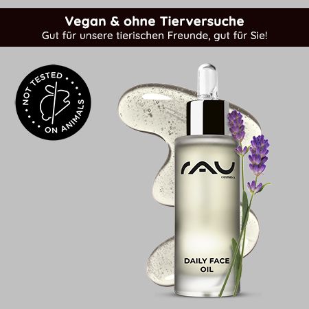 RAU Cosmetics Daily Face Oil Gesichtspflege mit verschiedenen natürlichen Ölen und Vitamin E