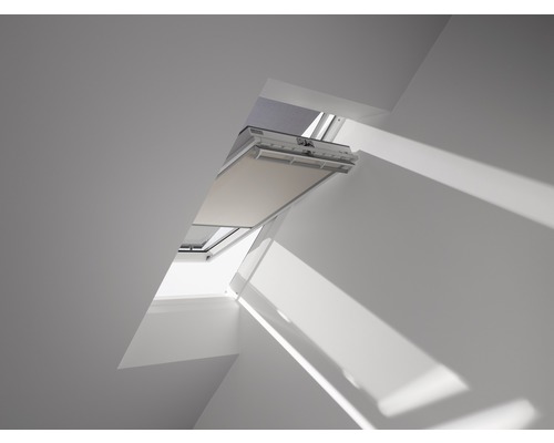 VELUX Advantage Set: Warmtewerende luifel, transparant zwart, en verduisterend rolgordijn, beige DOP C02 1085S