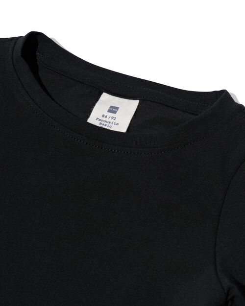2 t-shirts enfant coton biologique noir