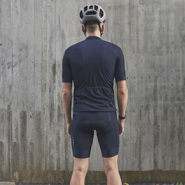 Maillot vélo POC M'S ESSENTIAL ROAD LOGO JERSEY TURMALINE NAVY