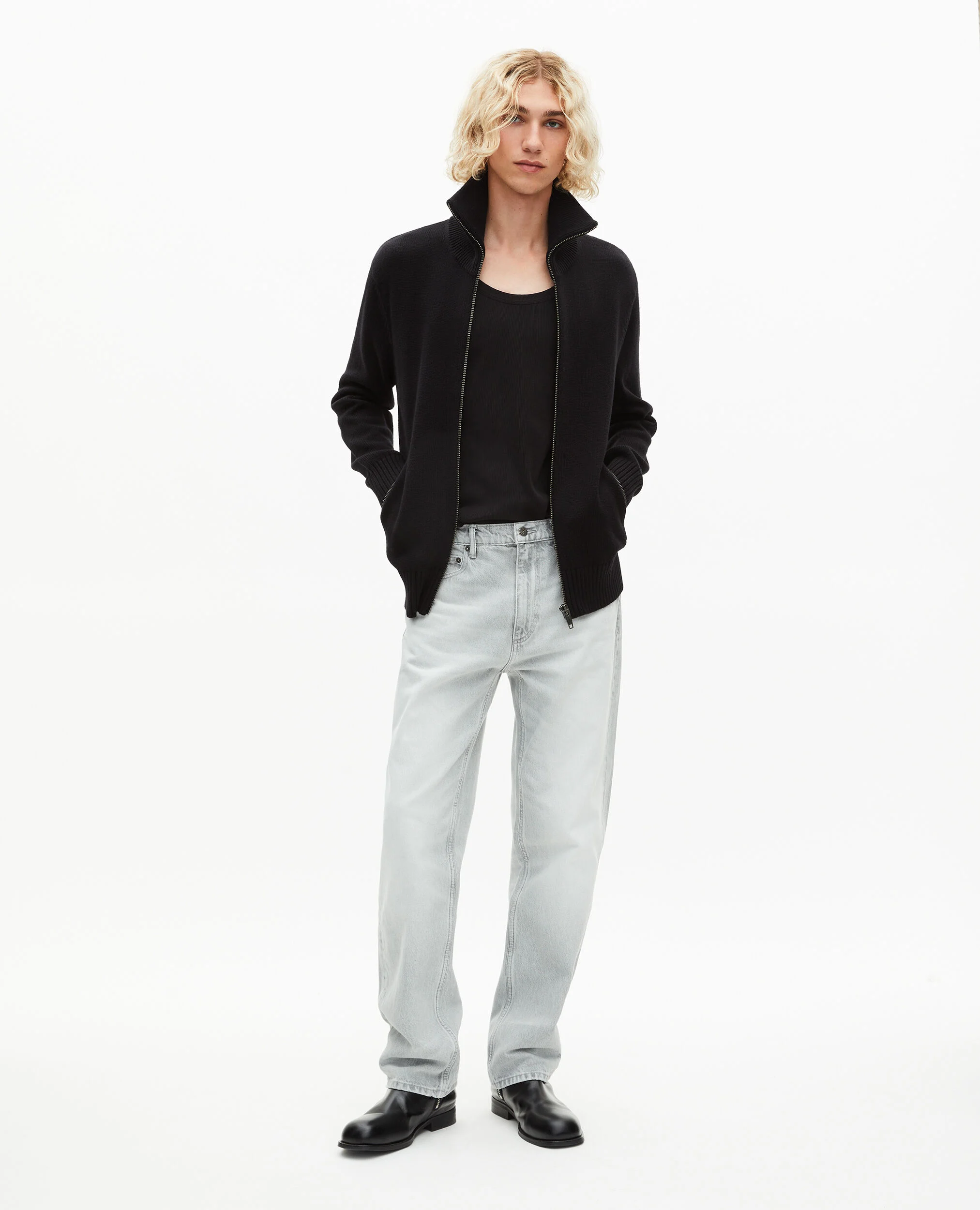 Cardigan à zip noir