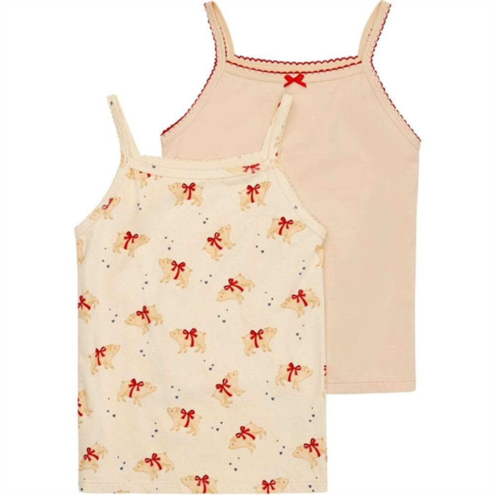 Strop Top Basic 2-pak Marzipan/Sand