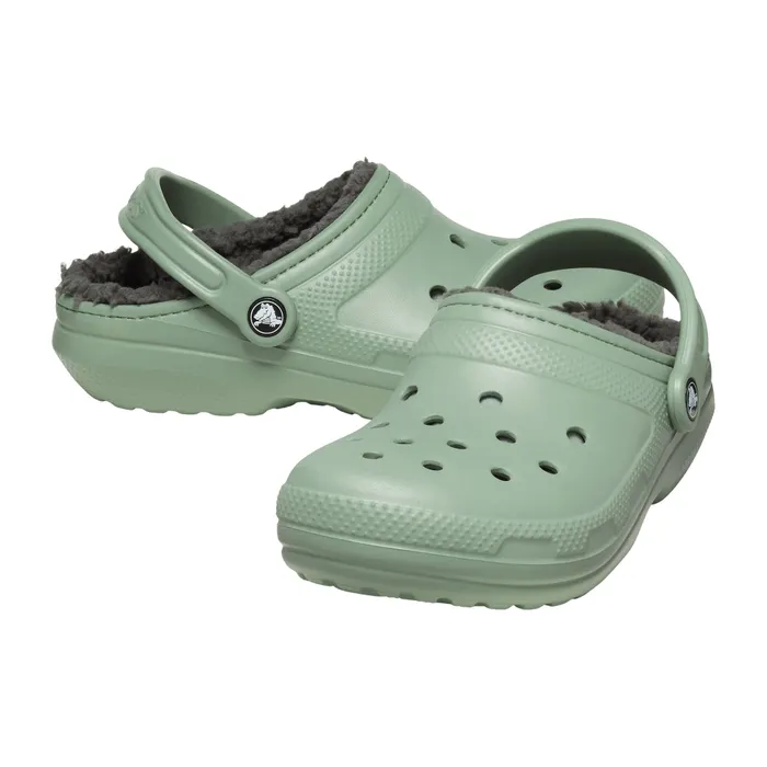 Crocs Classic Fuzz Lined Clog Instappers Senior