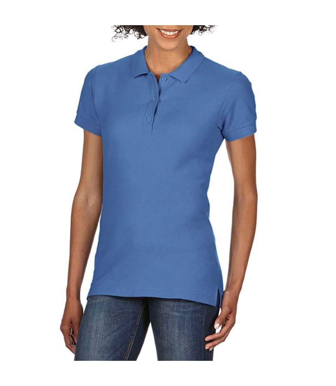 Gildan - Polo sport 100% coton - Femme (Bleu) - UTBC3195