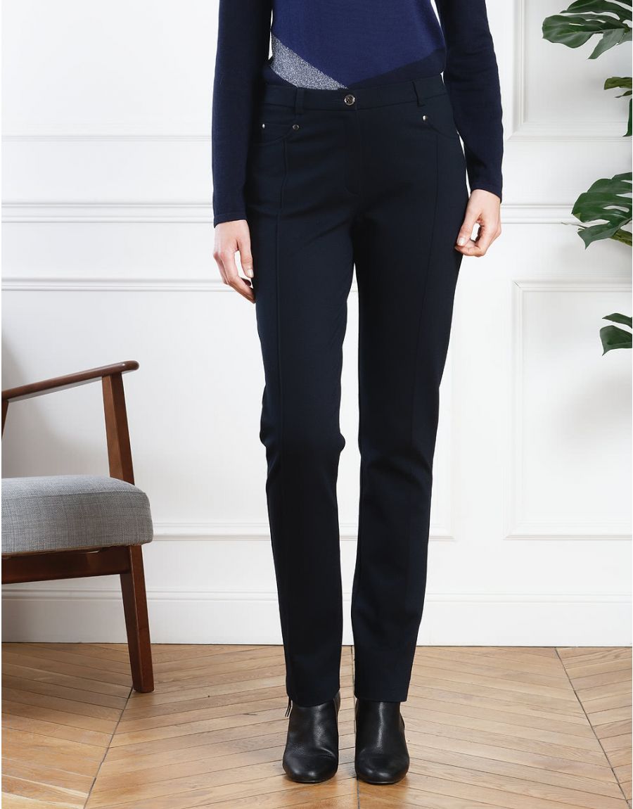 Pantalon droit marine