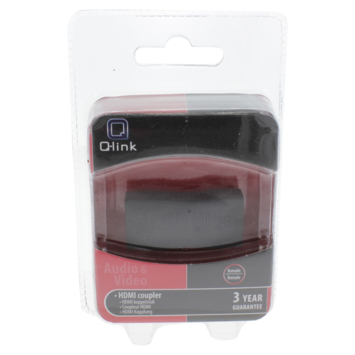 Q-Link HDMI adapter gold plated recht female/female
