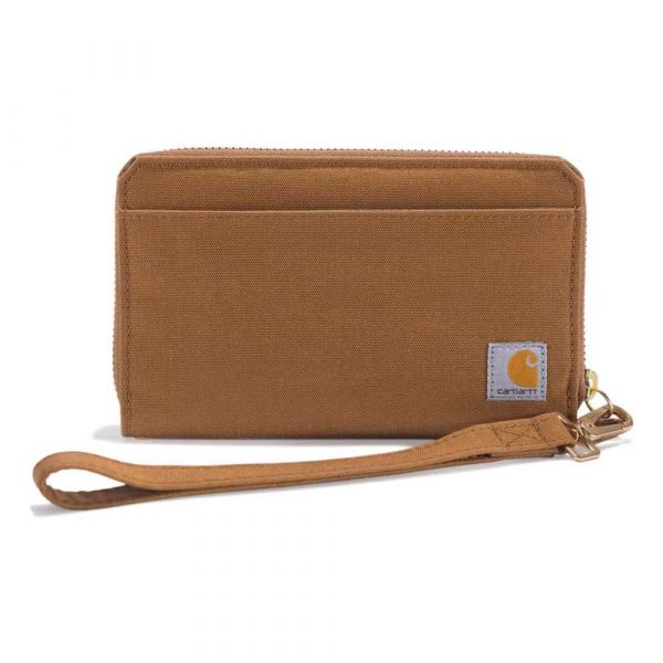 Carhartt Nylon Duck Lay Flat Wallet Castanho