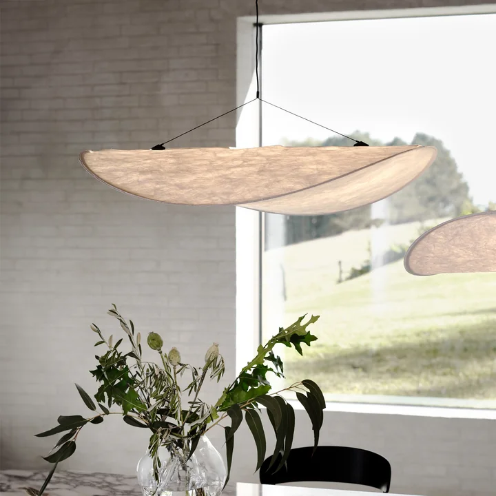 New Works - Tense LED Pendelleuchte, 70 cm, weiss