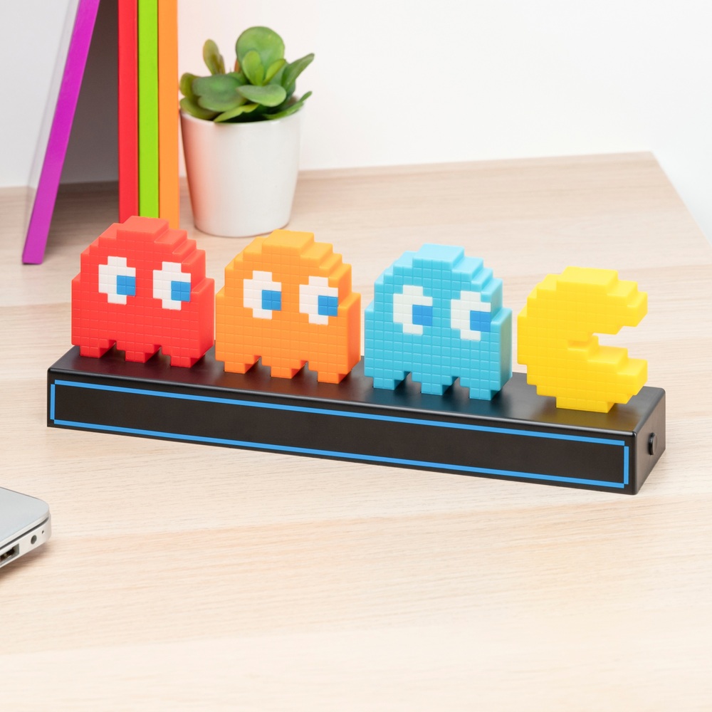 Pac-Man- und Geister-Symbole Licht